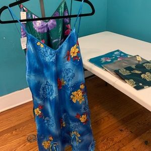 Satin Floral Chemise Negligee